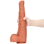 15 Inch Huge Horse Dildo Silicone Animal Penis Black / Skin