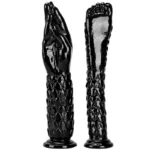 13 Inch Black Dragon Fist Forearm & Foot PVC Dildo