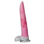 10 Inch Slim Elephant Ivory Shape Silicone Dildo