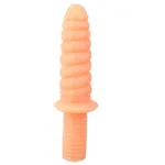 11 Inch PVC Threaded Anal Plug with Handle