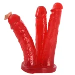 8 Inch Thriple Headed PVC Dildo